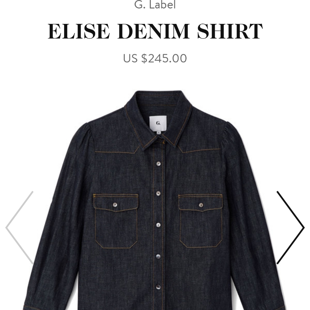 G. LABEL Goop Elise Denim Shirt